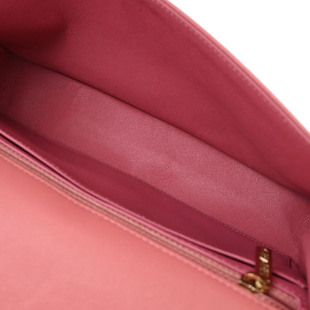 Chanel 2014 Pink Lambskin Valentine Shoulder Bag
