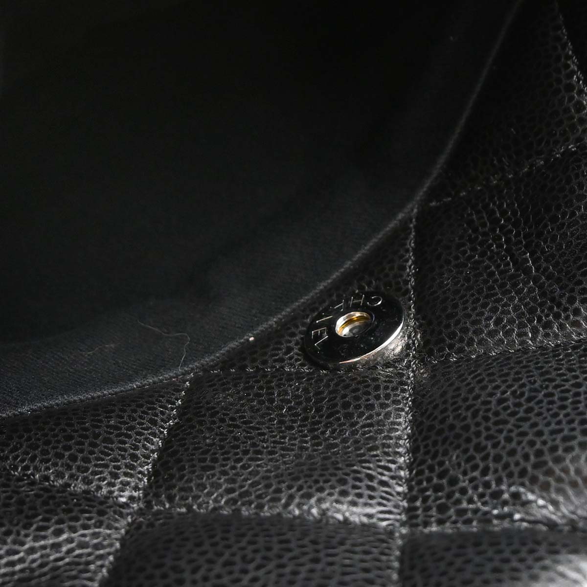 Chanel 2012-2013 Black Caviar Skin Timeless CC Chain Tote Bag