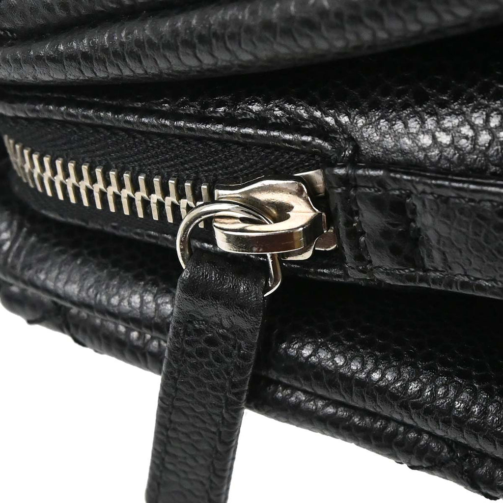 Chanel 2012-2013 Black Caviar Skin Timeless CC Chain Tote Bag