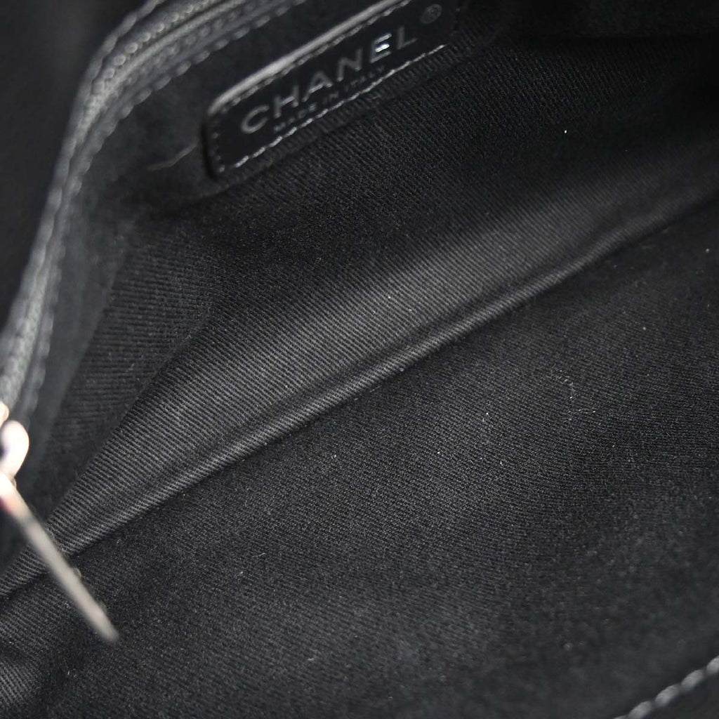 Chanel 2012-2013 Black Caviar Skin Timeless CC Chain Tote Bag