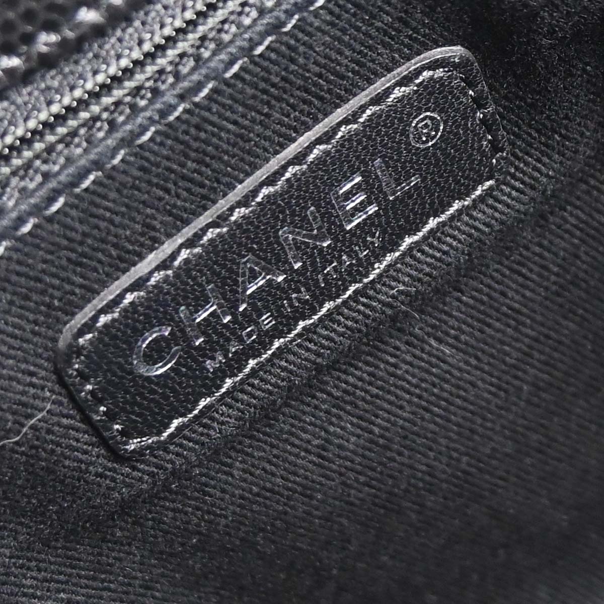 Chanel 2012-2013 Black Caviar Skin Timeless CC Chain Tote Bag