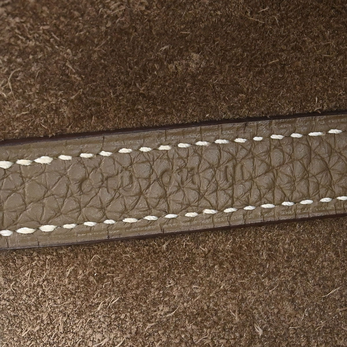 Hermes Etoupe Taurillon Clemence Picotin Lock 22 MM Handbag