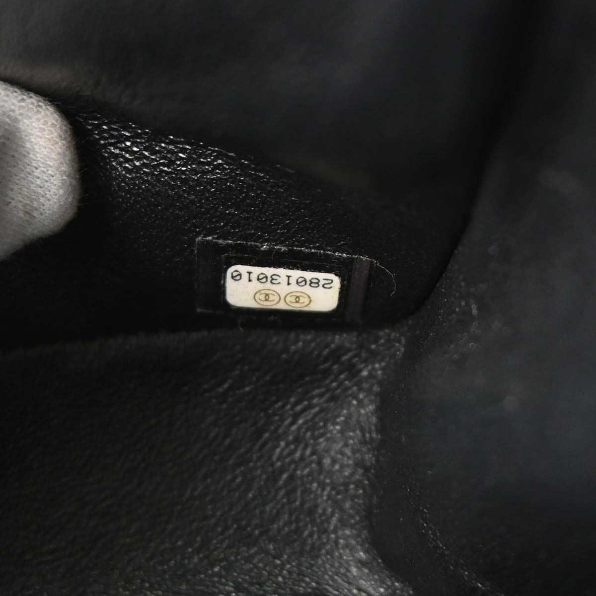 Chanel 2019 Black Lambskin Egyptian Medium Classic Double Flap Shoulder Bag
