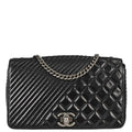 Chanel 2014-2015 Black Calfskin Coco Boy Flap Chain Shoulder Bag