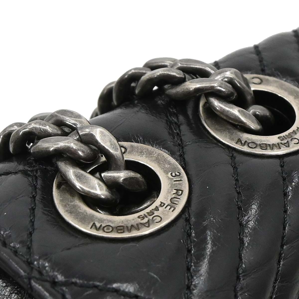 Chanel 2014-2015 Black Calfskin Coco Boy Flap Chain Shoulder Bag