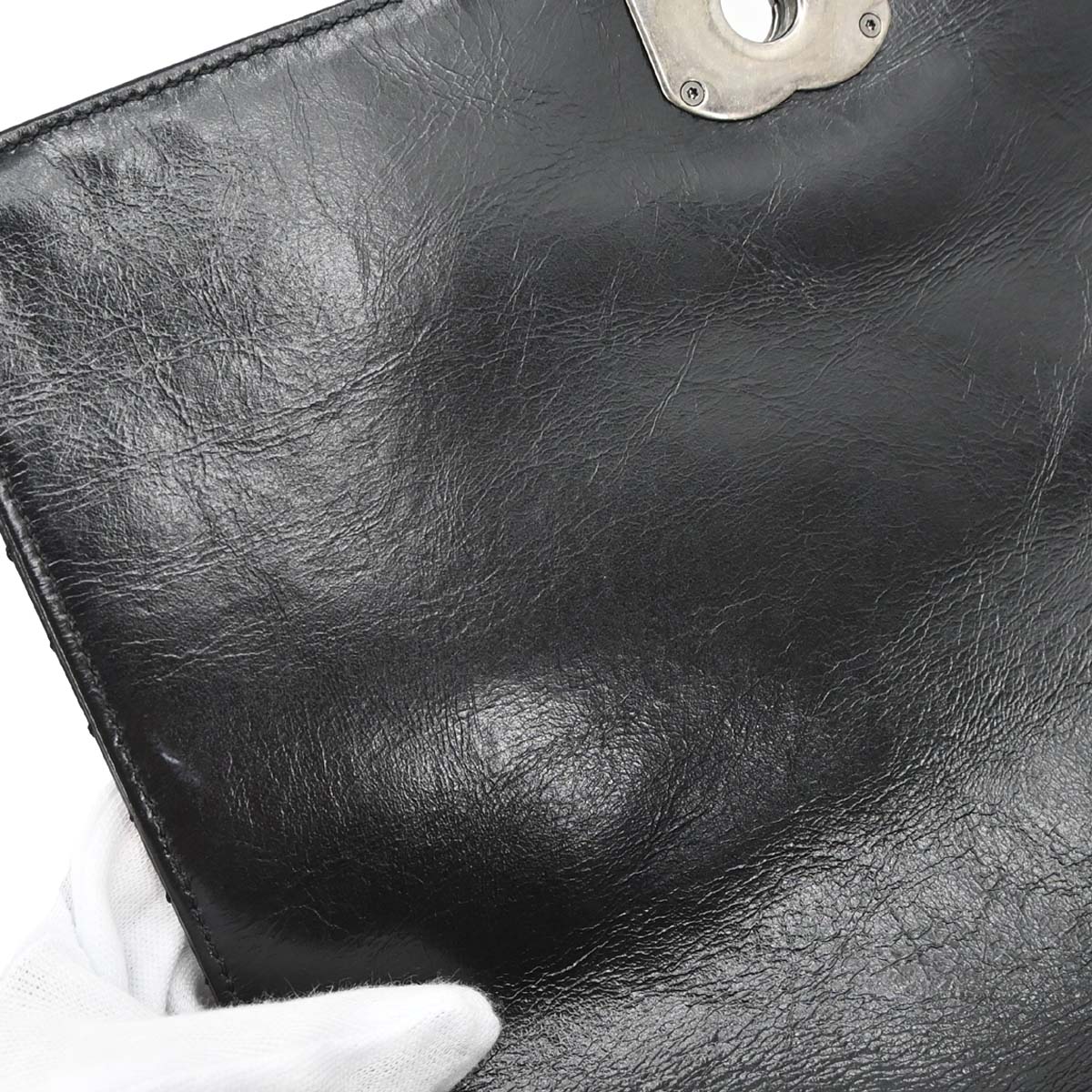 Chanel 2014-2015 Black Calfskin Coco Boy Flap Chain Shoulder Bag