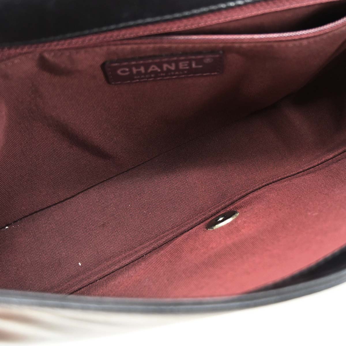 Chanel 2014-2015 Black Calfskin Coco Boy Flap Chain Shoulder Bag