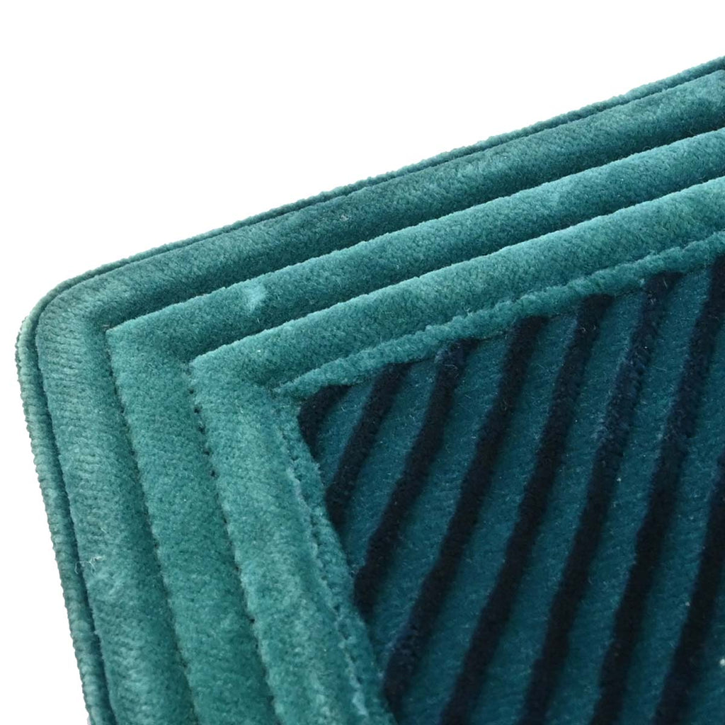 Boy Chanel 2017-2018 Green Velvet Chevron Medium Shoulder Bag