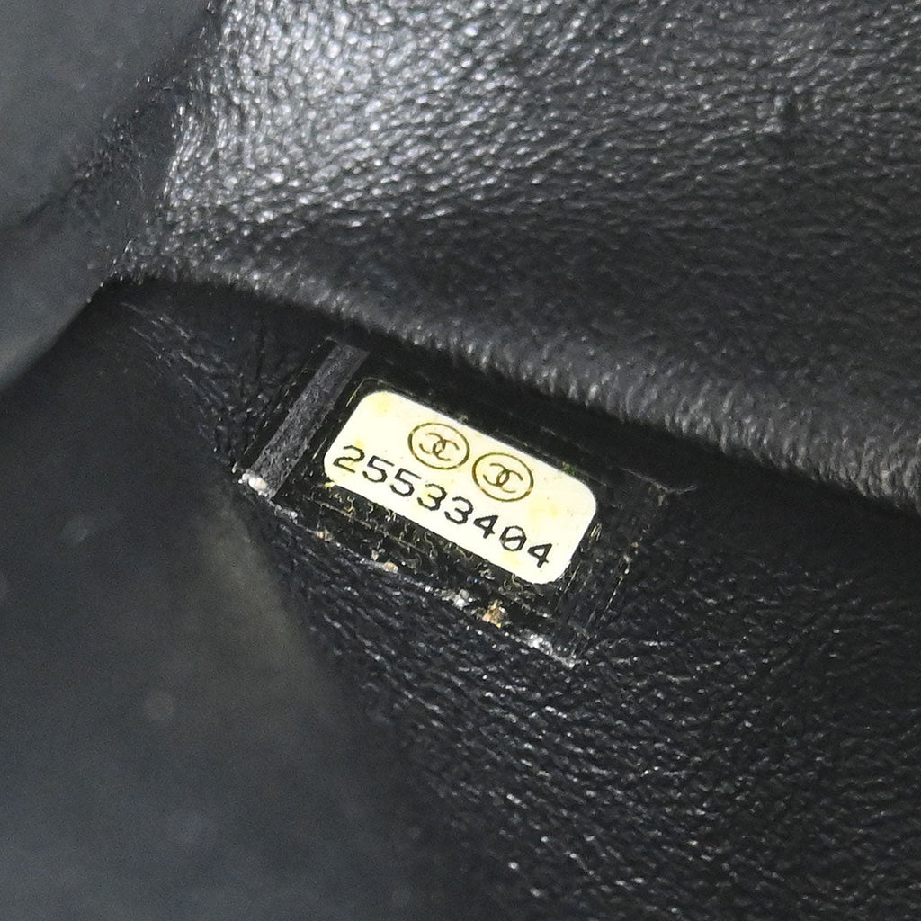 Chanel Navy Tweed 2.55 Medium Classic Double Flap Shoulder Bag