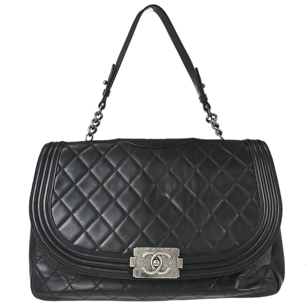 Boy Chanel 2012 Black Lambskin Antik Handbag