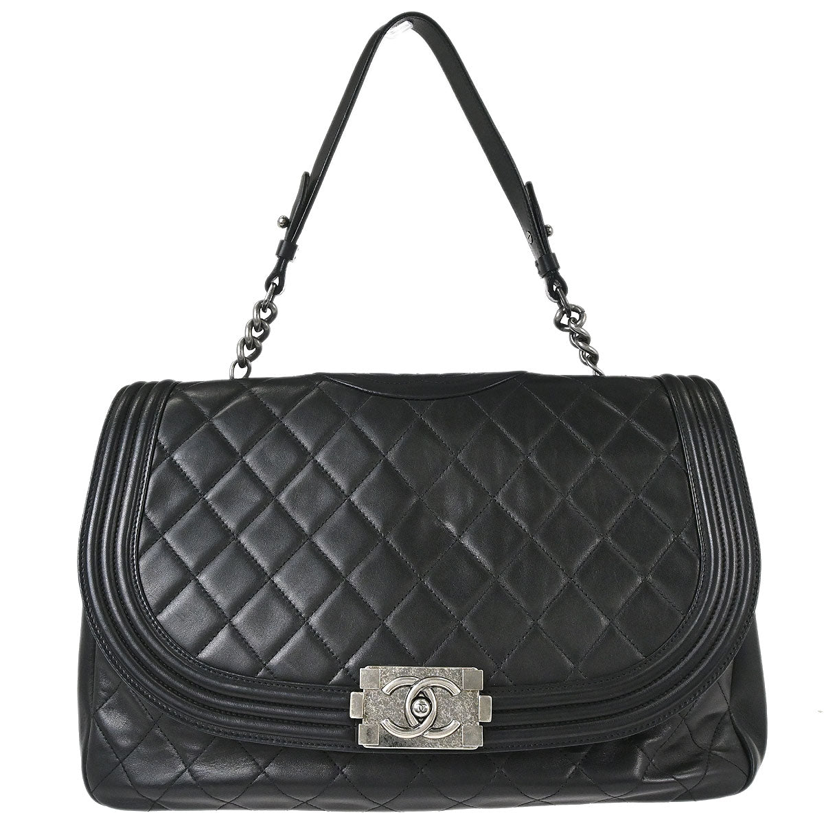 Boy Chanel 2012 Black Lambskin Antik Handbag