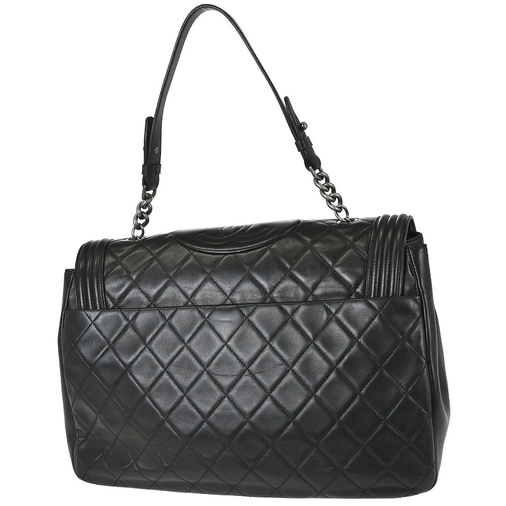 Boy Chanel 2012 Black Lambskin Antik Handbag