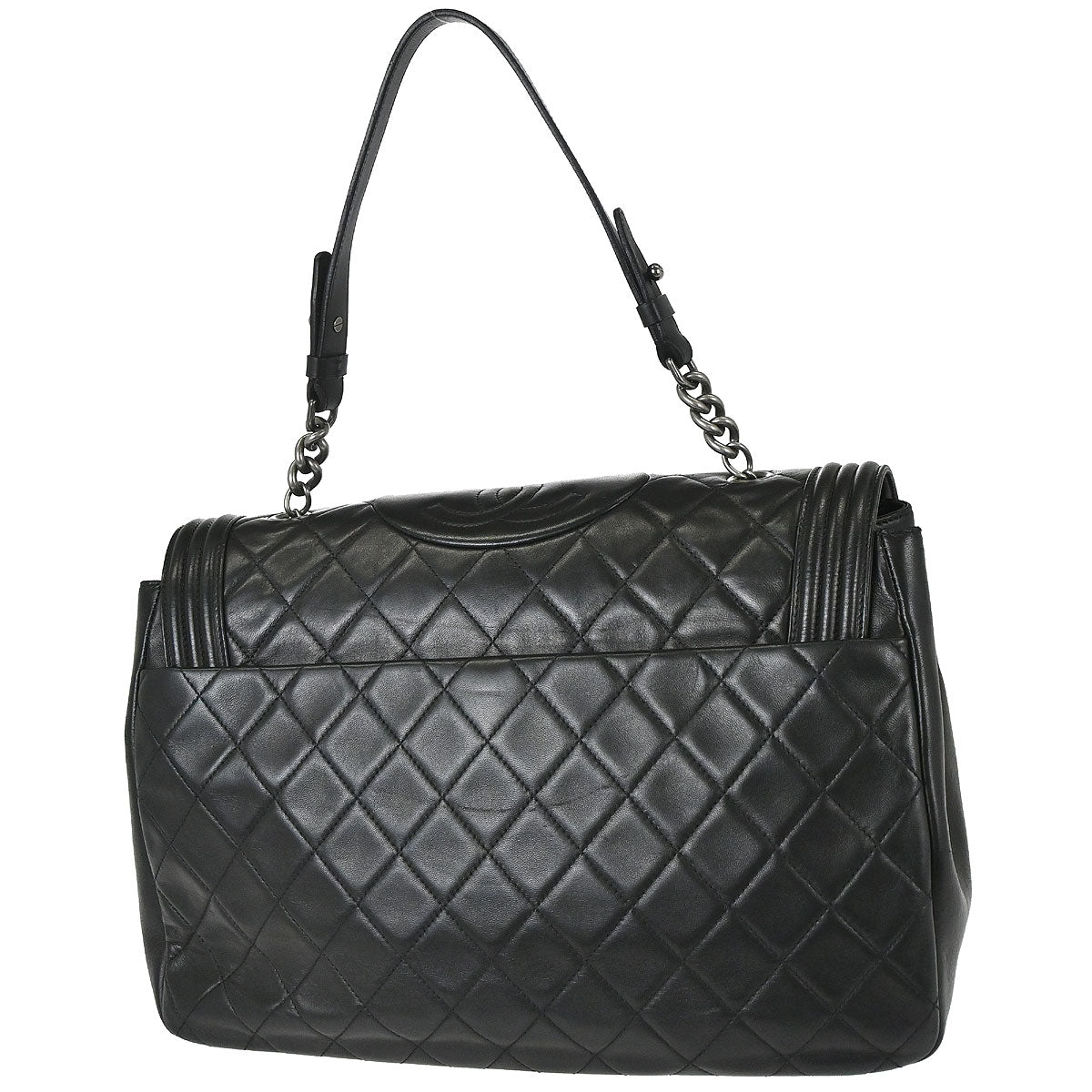 Boy Chanel 2012 Black Lambskin Antik Handbag