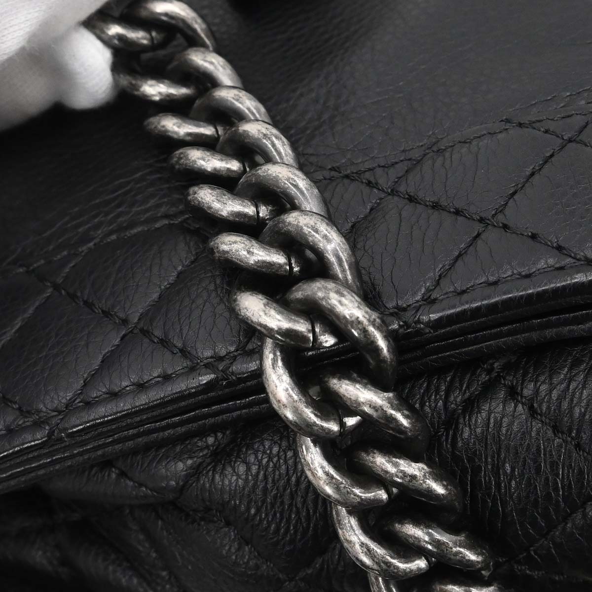 Boy Chanel 2013-2014 Black Lambskin Medium Shoulder Bag