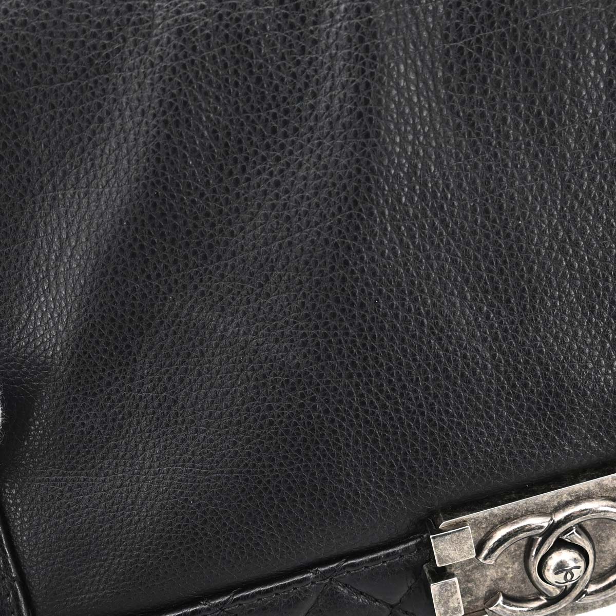 Boy Chanel 2013-2014 Black Lambskin Medium Shoulder Bag
