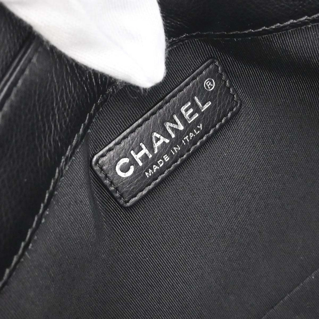 Boy Chanel 2013-2014 Black Lambskin Medium Shoulder Bag