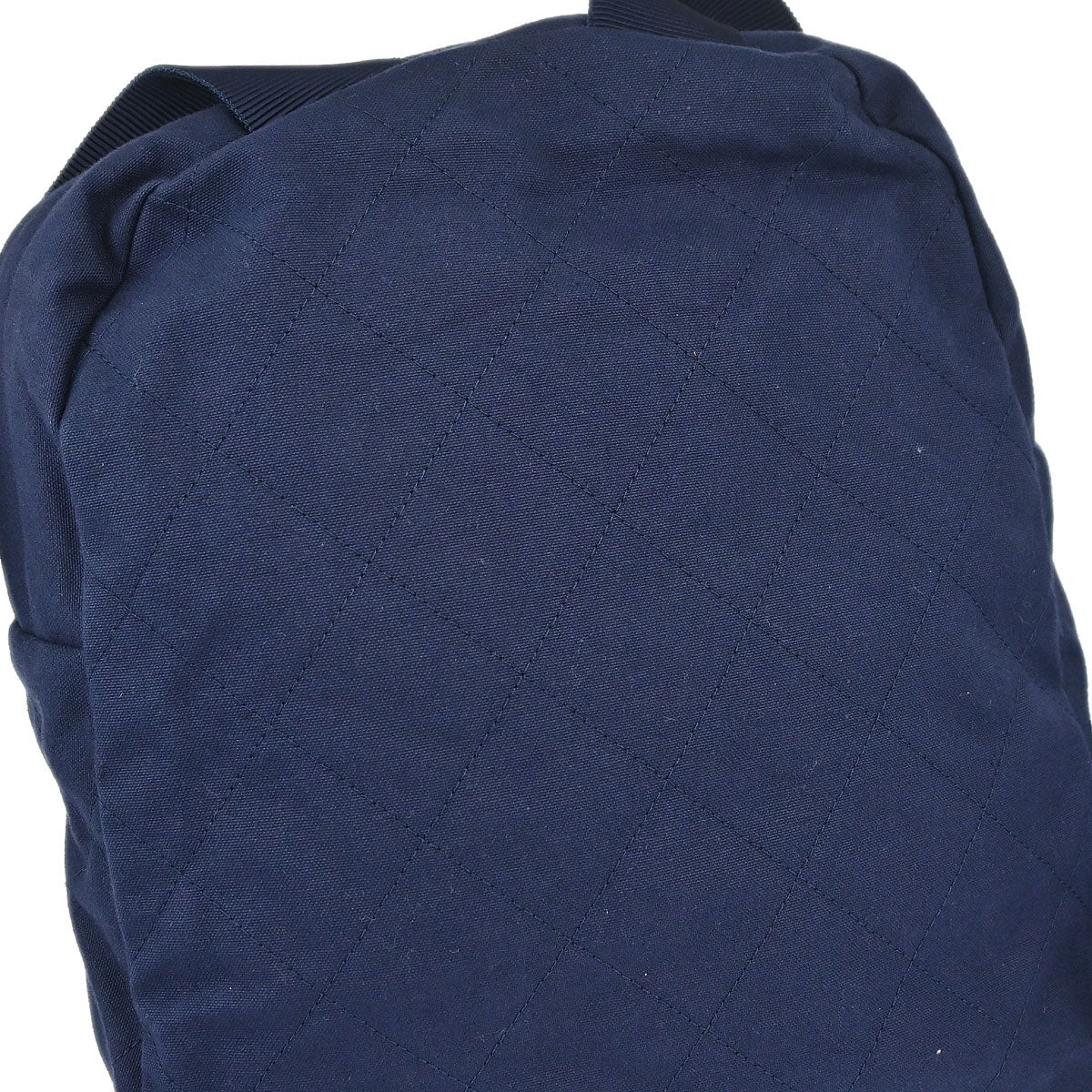 Chanel Navy Canvas Double Waist Bag Backpack
