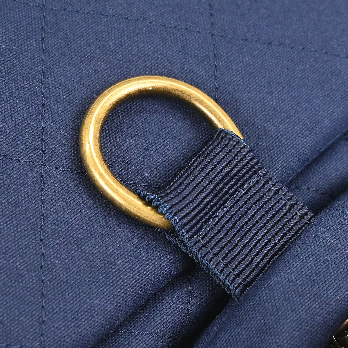 Chanel Navy Canvas Double Waist Bag Backpack