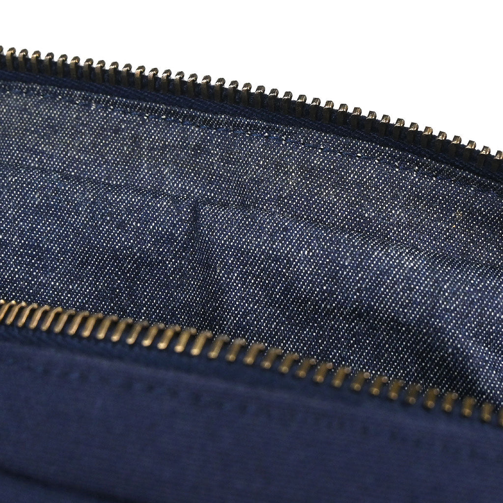 Chanel Navy Canvas Double Waist Bag Backpack