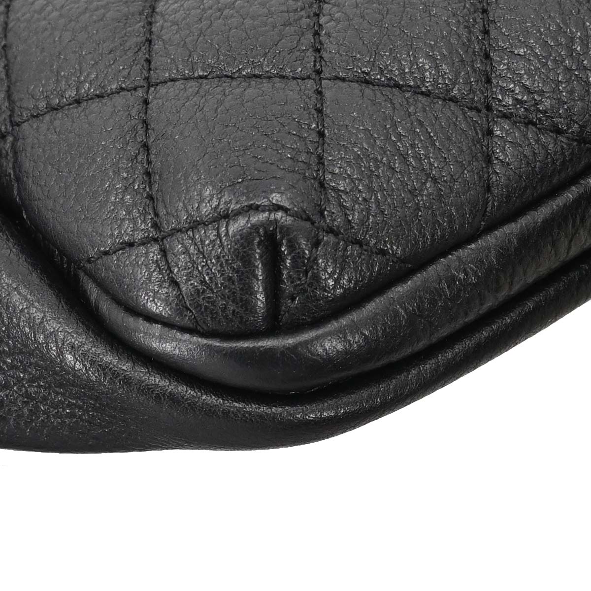 Chanel 2016-2017 Black Calfskin Waist Bum Bag