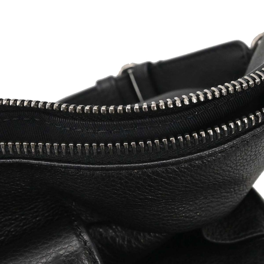 Chanel 2016-2017 Black Calfskin Waist Bum Bag