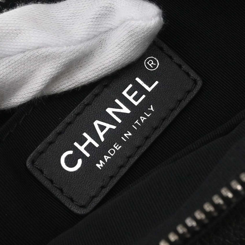 Chanel 2016-2017 Black Calfskin Waist Bum Bag