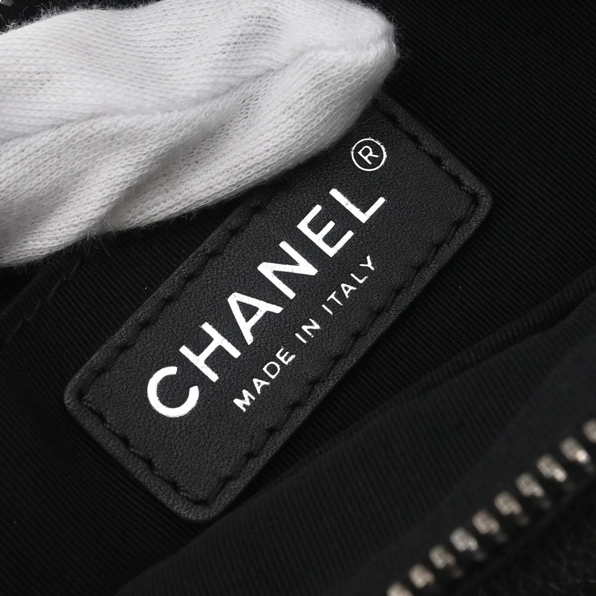 Chanel 2016-2017 Black Calfskin Waist Bum Bag