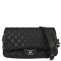 Chanel 2016-2017 Black Calfskin Casual Rock Shoulder Bag