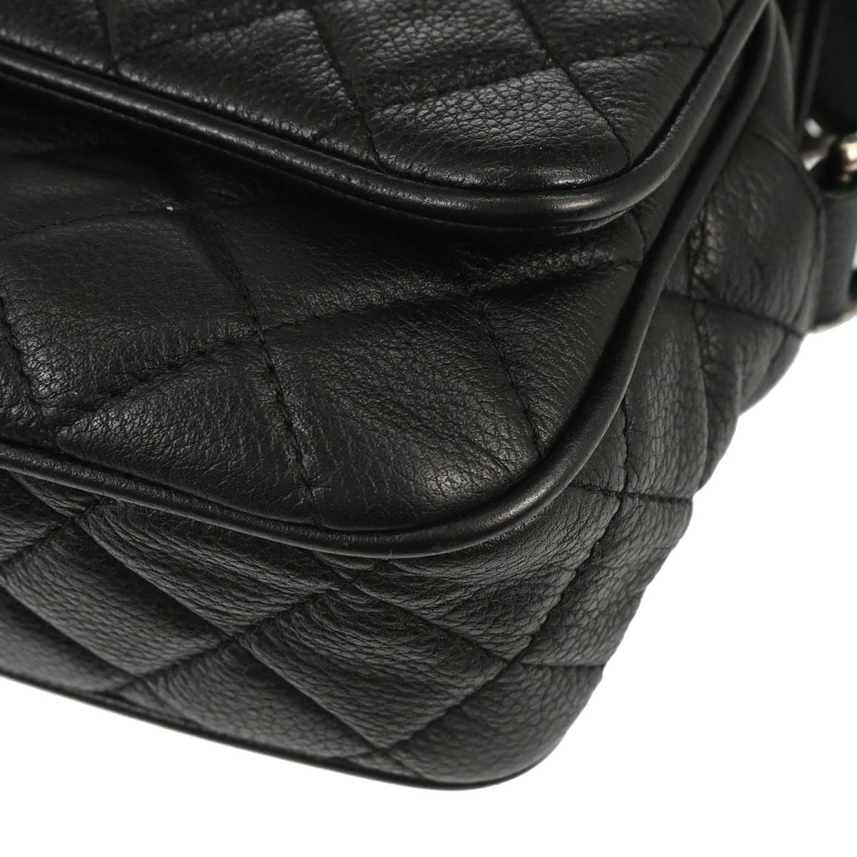 Chanel 2016-2017 Black Calfskin Casual Rock Shoulder Bag