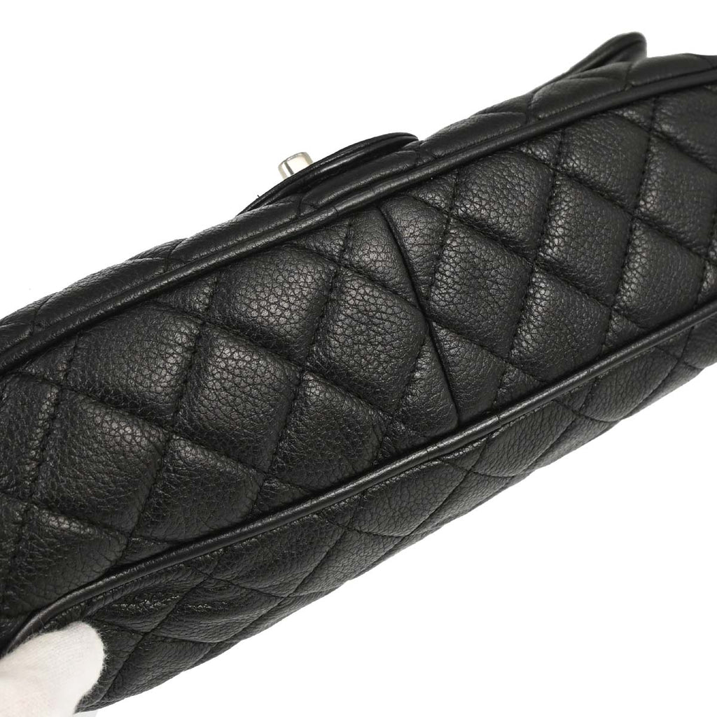Chanel 2016-2017 Black Calfskin Casual Rock Shoulder Bag