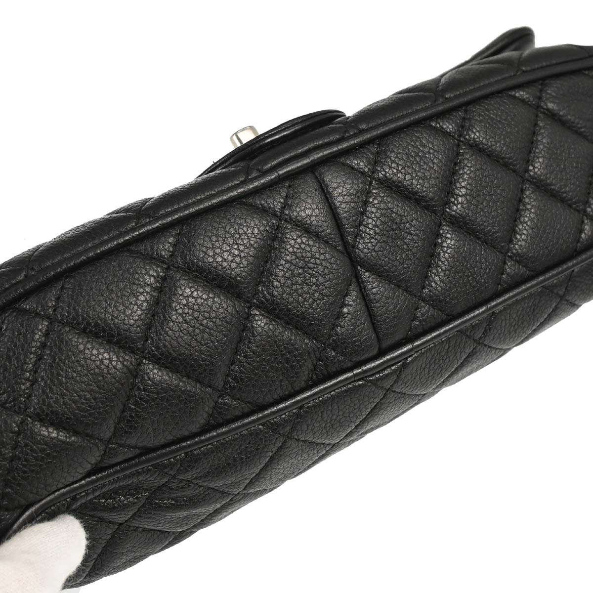 Chanel 2016-2017 Black Calfskin Casual Rock Shoulder Bag