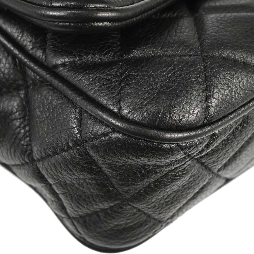 Chanel 2016-2017 Black Calfskin Casual Rock Shoulder Bag
