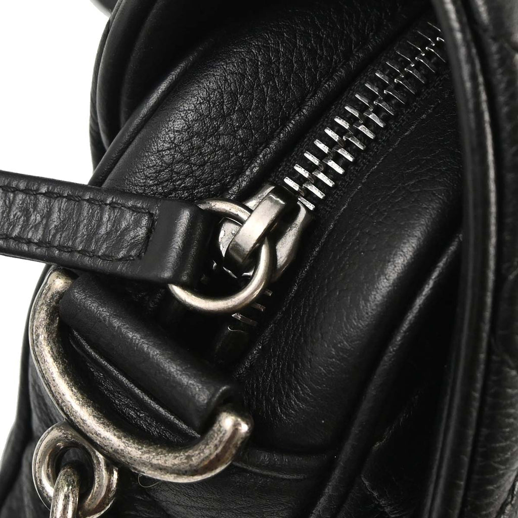 Chanel 2016-2017 Black Calfskin Casual Rock Shoulder Bag
