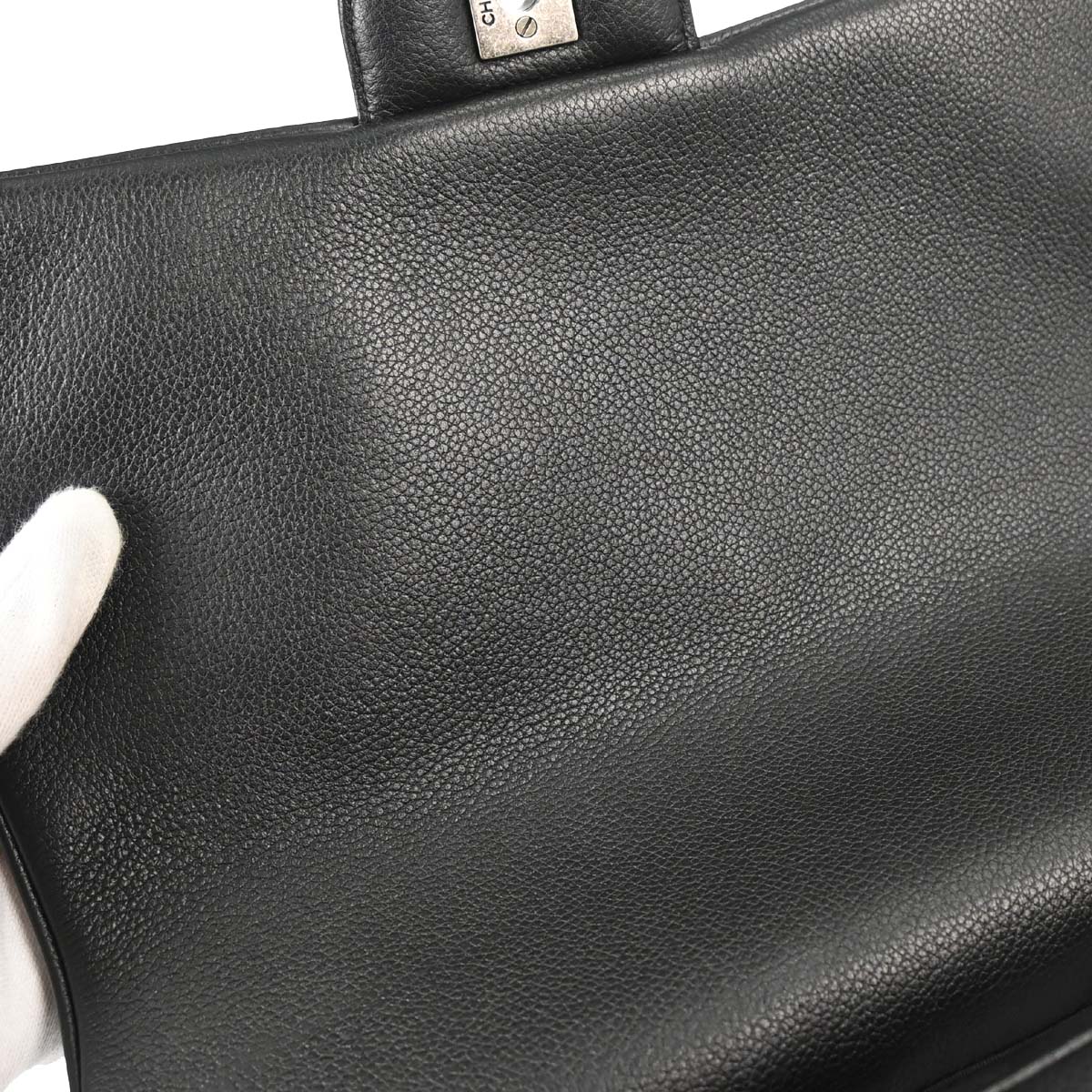 Chanel 2016-2017 Black Calfskin Casual Rock Shoulder Bag
