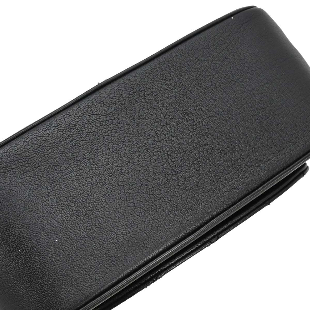 Chanel Black Calfskin Goatskin Coco Curve Vanity Bag 2way Shoulder Handbag