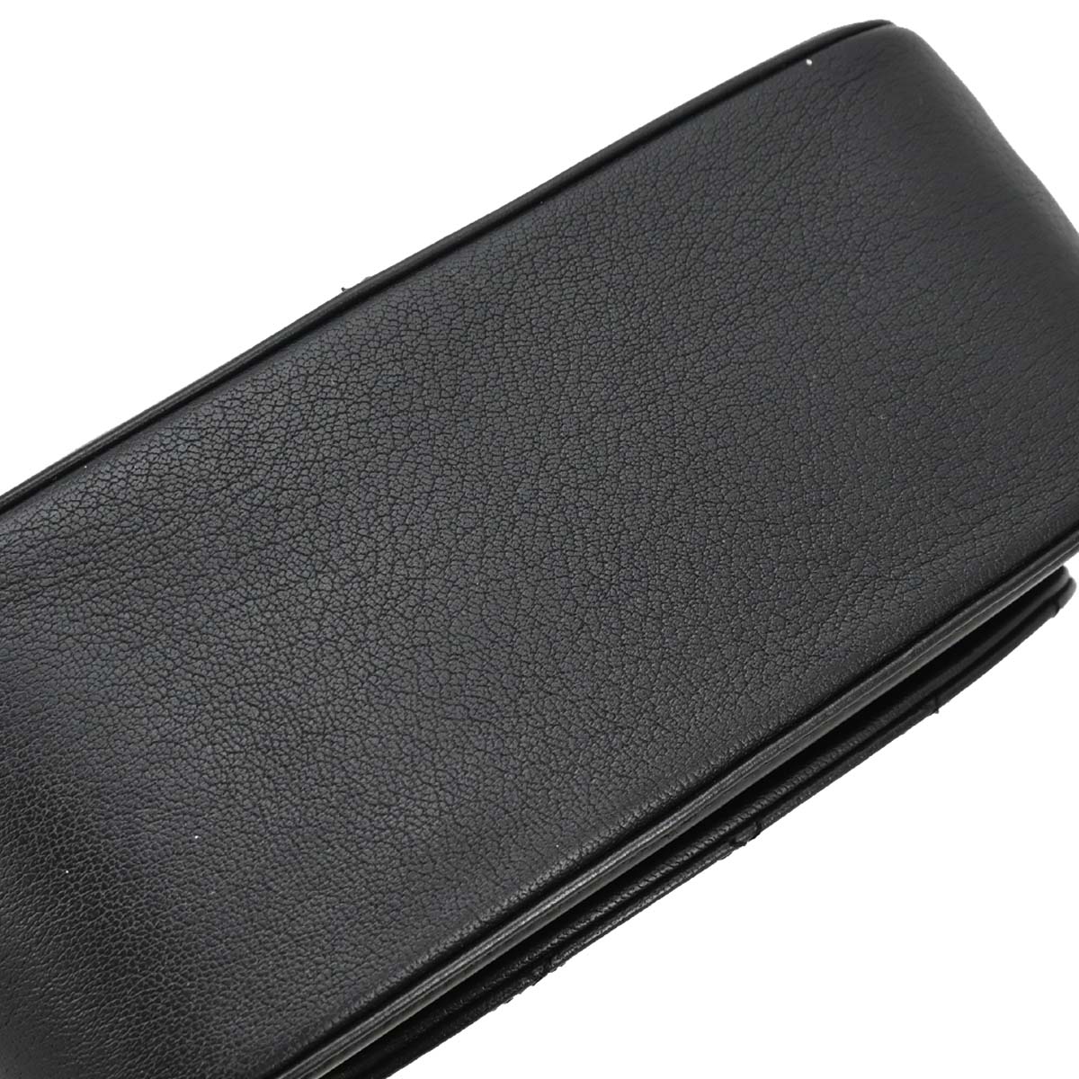 Chanel Black Calfskin Goatskin Coco Curve Vanity Bag 2way Shoulder Handbag