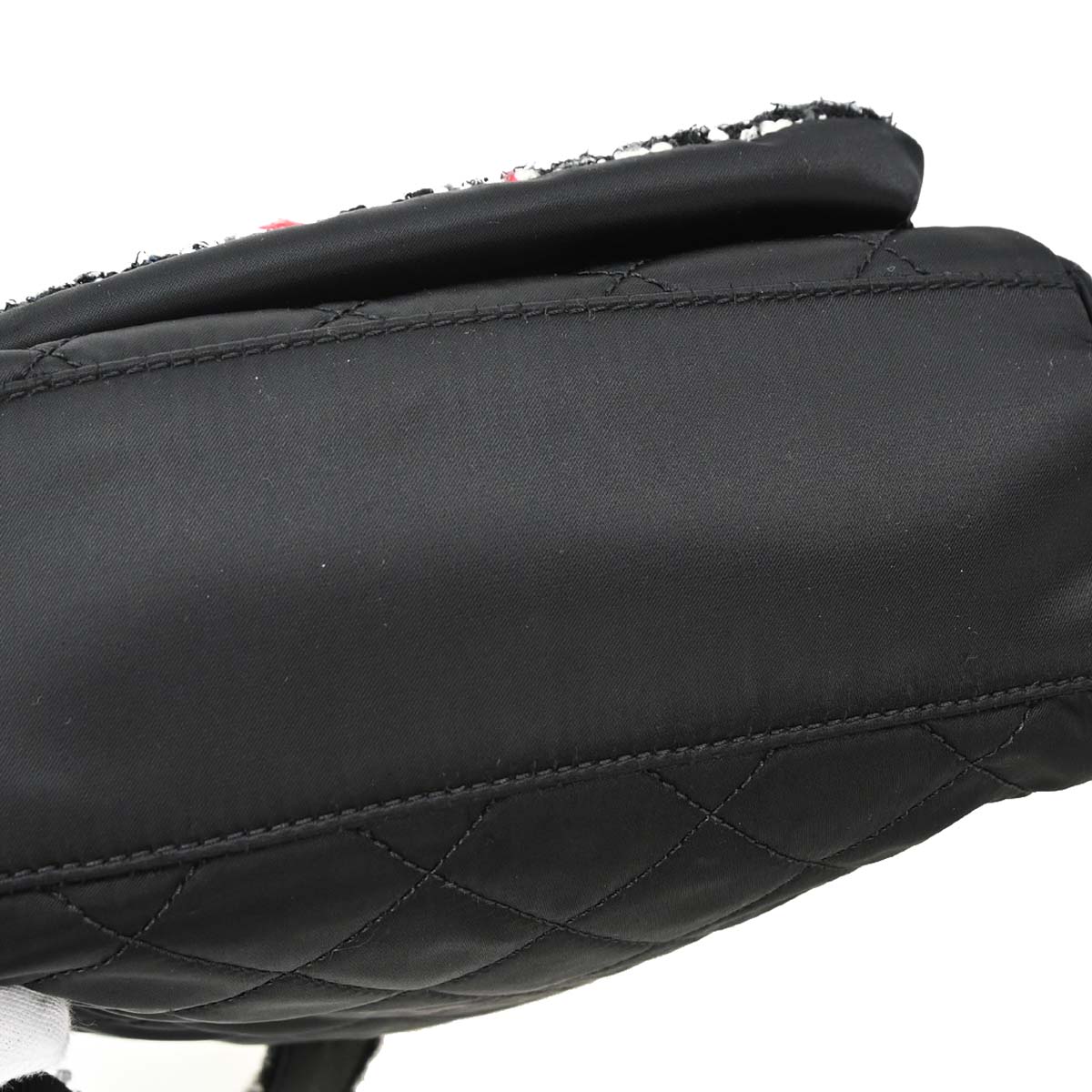 Chanel Black Tweed Nylon Backpack