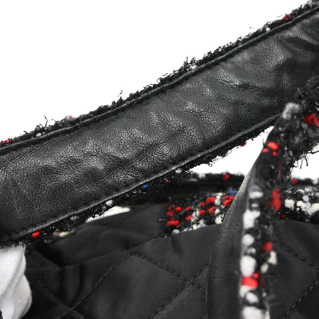 Chanel Black Tweed Nylon Backpack