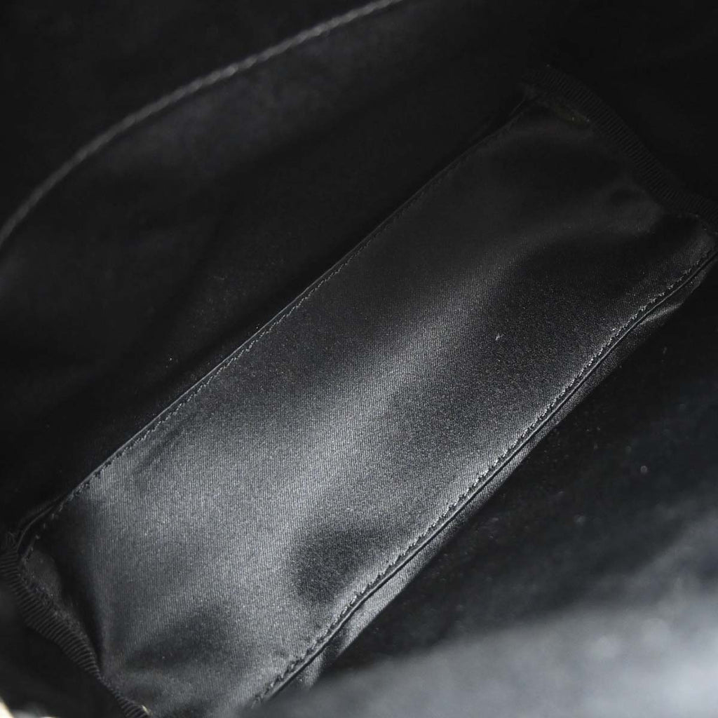 Chanel Black Tweed Nylon Backpack