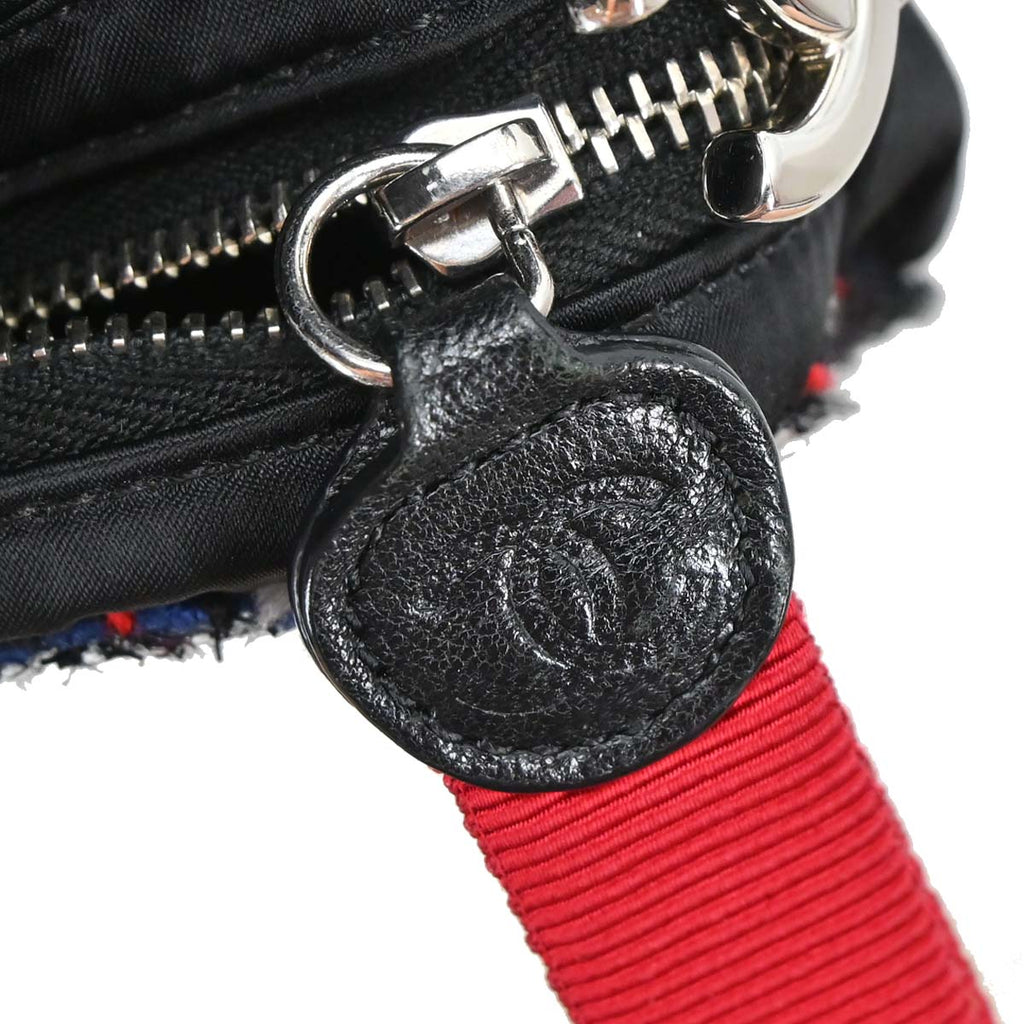 Chanel Black Tweed Nylon Backpack
