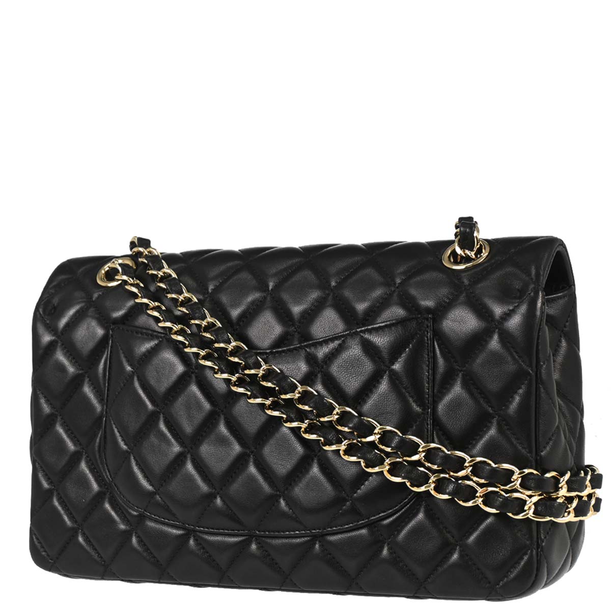 Chanel Black Lambskin Valentine Single Flap Shoulder Bag