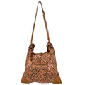 Hermes Brown Silk Barenia Silky City PM Kelly en Perles Shoulder Bag