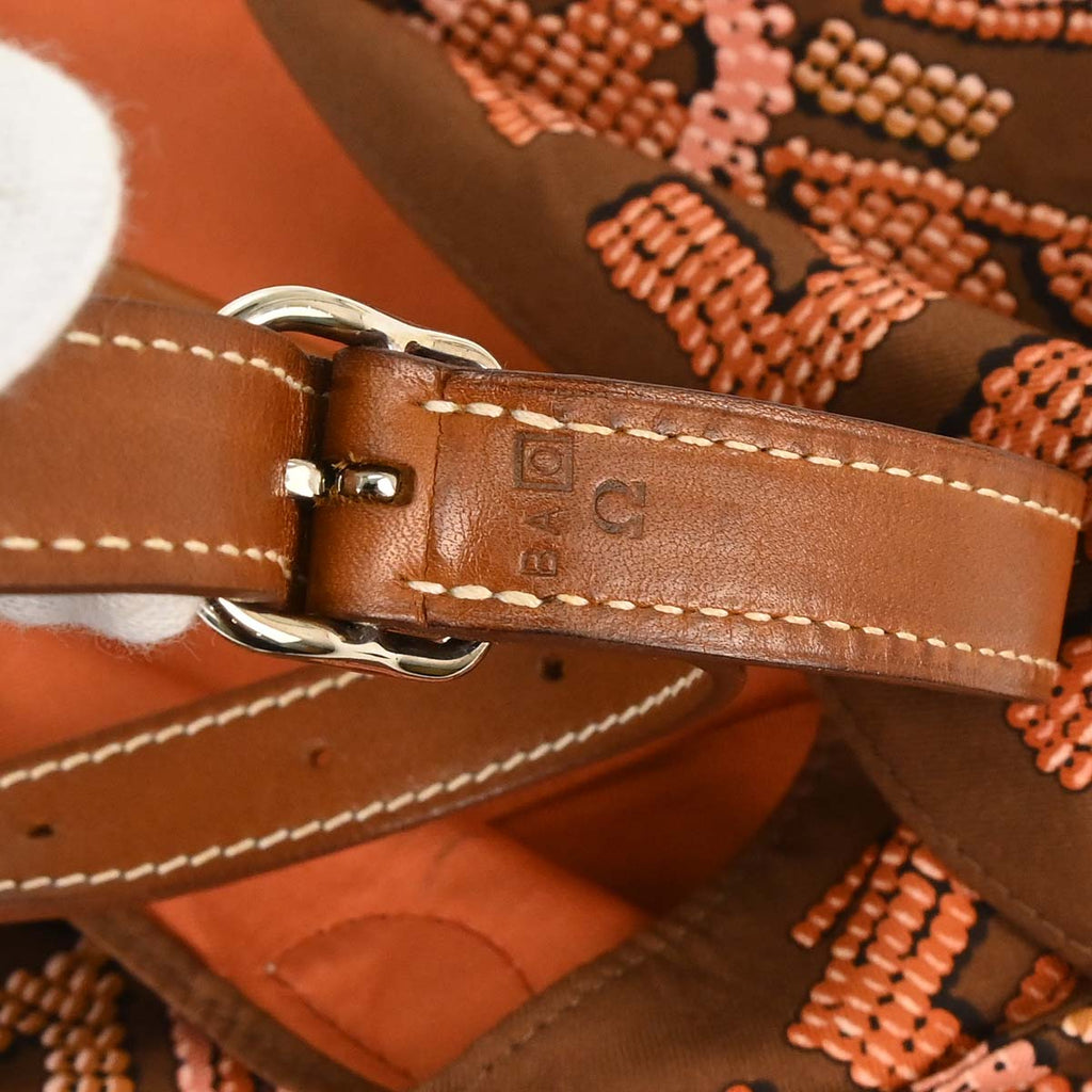 Hermes Brown Silk Barenia Silky City PM Kelly en Perles Shoulder Bag