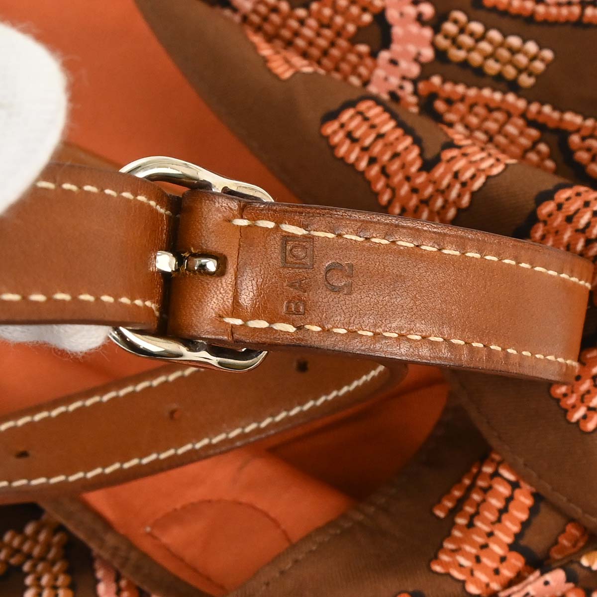 Hermes Brown Silk Barenia Silky City PM Kelly en Perles Shoulder Bag