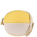Chanel 2019 White Yellow Calfskin Coco Beach Ball Shoulder Bag