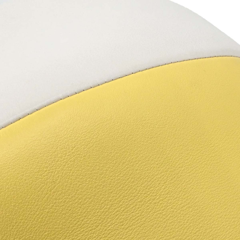 Chanel 2019 White Yellow Calfskin Coco Beach Ball Shoulder Bag