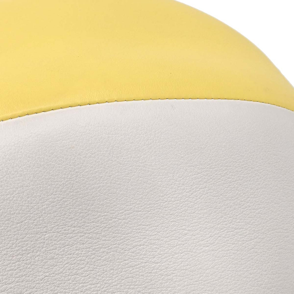 Chanel 2019 White Yellow Calfskin Coco Beach Ball Shoulder Bag