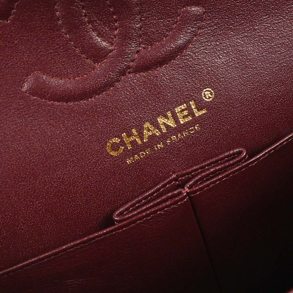 Chanel Black Lambskin Small Classic Double Flap Shoulder Bag