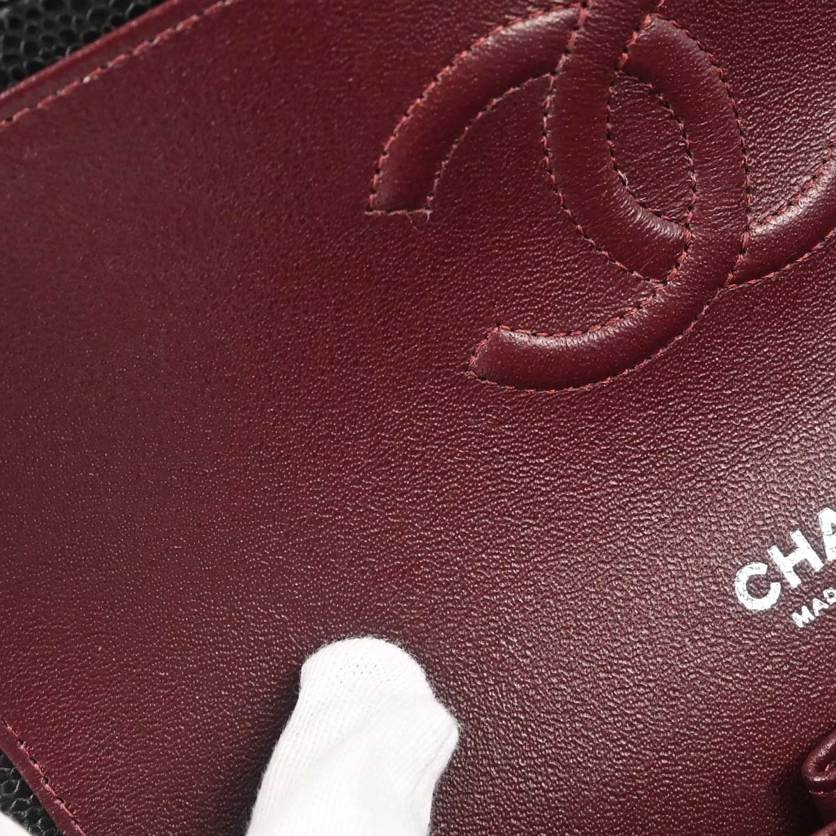 Chanel 2019 Black Caviar Skin Small Classic Double Flap Shoulder Bag