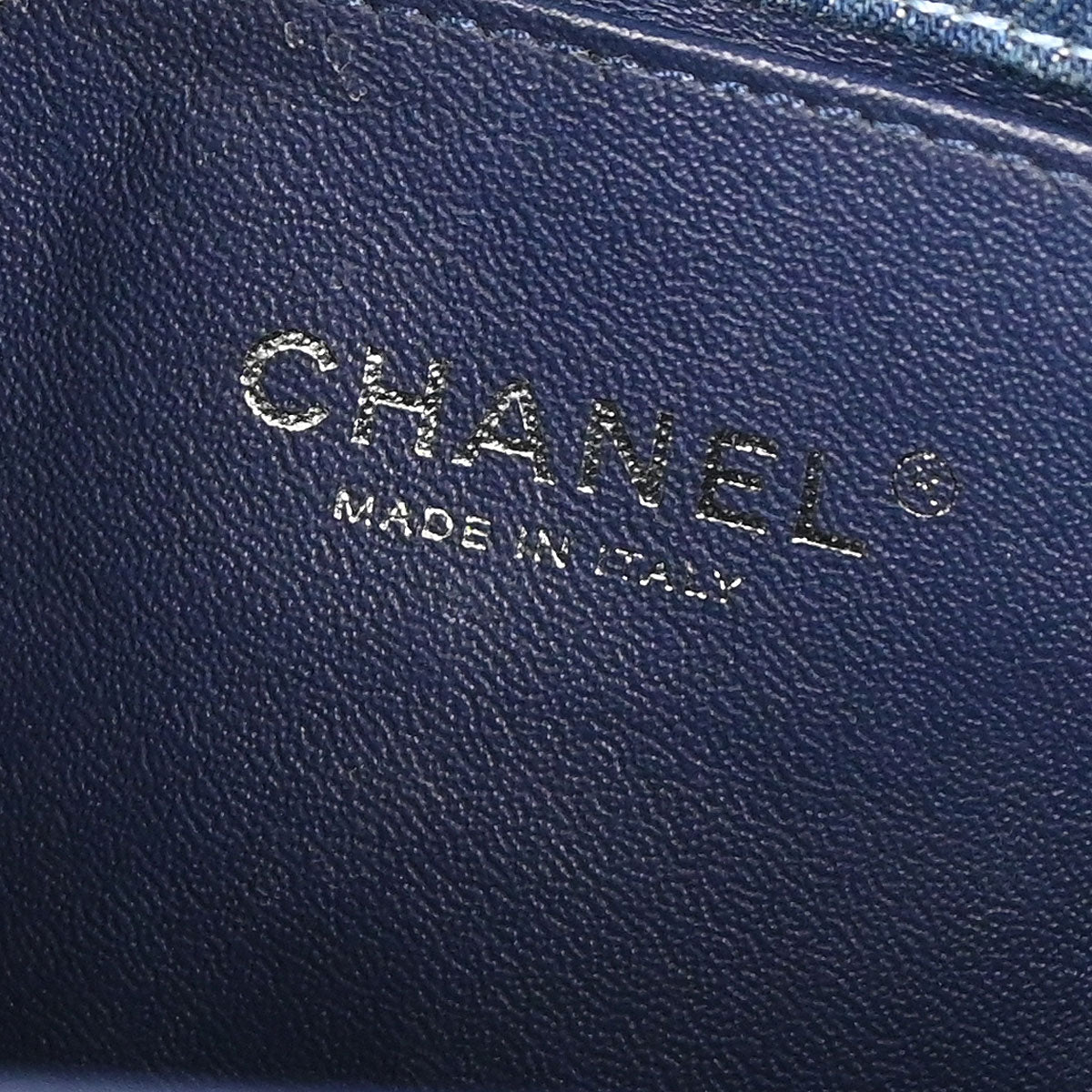Boy Chanel Blue Tweed Denim Medium Double Chain Shoulder Bag